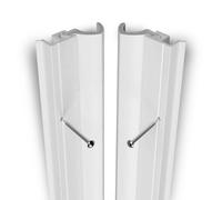 Exitex QBS External Door Draught Excluder Seal Kit - 5075mm (5 x 1015mm) Full Door Frame Kit - PVC Carrier with Aquatex™ Gasket & Stainless Steel Pins Included - Weatherproof Door Seal - White