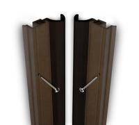 Exitex QBS External Door Draught Excluder Seal Kit - 5075mm (5 x 1015mm) Full Door Frame Kit - PVC Carrier with Aquatex™ Gasket & Stainless Steel Pins Included - Weatherproof Door Seal (Brown)