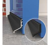Exitex Rain Deflector 914mm - Black - Aluminium Door Rain Guard for Inward & Outward Opening External Doors, Weather Bar to Deflect Rainwater