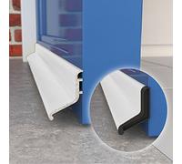 Exitex Rain Deflector 914mm - White - Aluminium Door Rain Guard for Inward & Outward Opening External Doors, Weather Bar to Deflect Rainwater