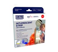Exitex Self Adhesive Surface Mounted Intumescent Strip With Brush, Brown, 5.2M