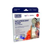 Exitex Self Adhesive Surface Mounted Intumescent Strip With Brush, White, 5.2M
