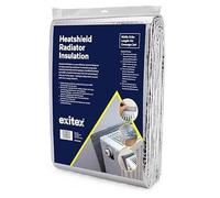 Exitex Superior Heatshield Radiator Reflector Foil 0.6m x 5m (3m²) | 3mm bubble insulation reflects heat back into the room; covers 3m² and includes self-adhesive pads. Cut to fit all radiators.