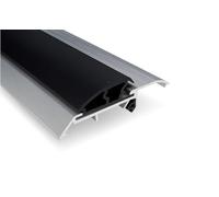Exitex Threshex Aluminium Door Threshold Draught Excluder Cill, 933mm (37"), Part M Compliant Weatherbar Strip, Wheelchair Accessible & Energy Efficient - Aluminium