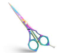 EXJ - Professional Hairdressing Scissors - Offset Model - Multicolored - 6" | Hair Cutting & Styling Scissors for Barbers & Salons