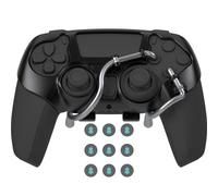 EXknight Leverback V2 Paddles Attachment, Back Buttons Adapter for PS5 Controller | Fit with Thumb Grips (Black)