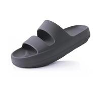 EXKURPOO Cloud Slippers Orthopedic Slide Sandals For Women Soft Recovery Slip On Sandals Lightweight Summer Cloud Slippers With Arch Support(Gray,40)