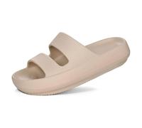 EXKURPOO Cloud Slippers Orthopedic Slide Sandals For Women Soft Recovery Slip On Sandals Lightweight Summer Cloud Slippers With Arch Support(Khaki,37)