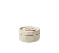 EXKURPOO Lunch Box Portable Insulated Lunch Box Thermal Bento Box Salad Food Container Box(Beige 400ml)