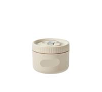 EXKURPOO Lunch Box Portable Insulated Lunch Box Thermal Bento Box Salad Food Container Box(Beige 600ml)