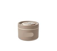 EXKURPOO Lunch Box Portable Insulated Lunch Box Thermal Bento Box Salad Food Container Box(Khaki 600ml)