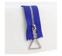 EXKURPOO Metal Zipper 5Pcs 15-30cm Close-End 40-70cm Open-End 3# Metal Zipper Auto Lock Gold Silver Tooth Single Open Zip DIY Garment Sew Accessories(SilverRoyal,CLOSE-END-15CM_NO3)