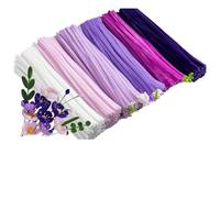 EXKURPOO Pipe Cleaners 600pcs Pipe Cleaner for Flower Craft Multi Colored Arts and Supplies Cleaners Kit(6 Purple Color)