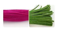 EXKURPOO Pipe Cleaners Combinations Pipe Cleaners Crafts Plush Tinsel Stick Wired Twist DIY Arts Supplie Decorations(Color 04)