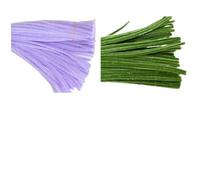 EXKURPOO Pipe Cleaners Combinations Pipe Cleaners Crafts Plush Tinsel Stick Wired Twist DIY Arts Supplie Decorations(Color 08)