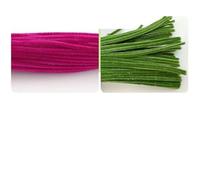 EXKURPOO Pipe Cleaners Combinations Pipe Cleaners Crafts Plush Tinsel Stick Wired Twist DIY Arts Supplie Decorations(Color 04)