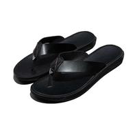 EXKURPOO Women's Flip Flops Leather Flip-flops For Men Cool Beach Summer Shoes Hotel Slippers Man Big Size 47 Light Flats Luxe Men's for women