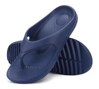 EXKURPOO Women's Flip Flops Sandals For Women Flip Flops Lightweight Non-Slips Summer Beach Shoes With Support(Blue,36)