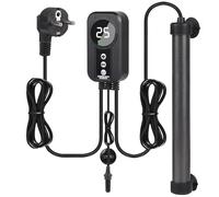 EXLECO 500W Titanium Tubular Aquarium Heater with LED Controller and Temperature Sensor, Aquarium Fish Heater with Adjustable Temperature, Suitable for Fish 200-350L