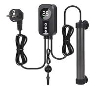 EXLECO 50W Titanium Tube Aquarium Heater with LED Controller and Temperature Sensor, Aquarium Fish Heater with Adjustable Temperature, Suitable for Mini Fish 20-40 Litres