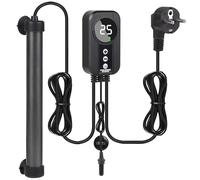 EXLECO Aquarium Heater 300W Titanium Tubular with LED Controller and Temperature Sensor, Aquarium Fish Heater with Adjustable Temperature, Suitable for Fish 100-120L