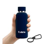 Exllena Insulated Water Bottle 350ml, Keeps Drinks Cold 24 Hrs, Dark Blue
