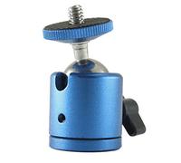EXMAX® 1/4" Screw Mount 360 Degree Swivel Tripod Camera Mount Adapter Ballhead for DSLR Camera Camcorder Light Bracket Blue
