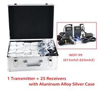 EXMAX EX-815 Wireless Tour Guide Acoustic Audio Voice Transmission System 99 Channels for Church,Conference,Traveling,Teaching,Training,Museum,Translation,(1 T 20 R with Silver Aluminum Storage Case)