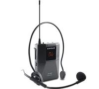 EXMAX EX-938 Wireless Headset Microphone Tour Guide System Interpreter Transmitter Translator in Your Ear for Church Translation Simultaneous Interpretation (UHF-938-SingleTransmitter)