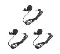 EXMAX EXD-101 3 pcs 3.5mm Lapel microphone for Wireless Tour Guide System/Monitoring System