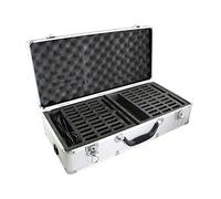 EXMAX EXD-C64 Aluminium Alloy Charge Case with Mini USB Charging Port for Charge the Battery of EXD-101,ATG-100T Wireless Tour Guide System Transmitter and Receiver(64-slot Charging Case)