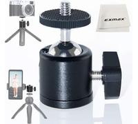 EXMAX® Metal L-Shape Flash Bracket Holder 1/4" Screw + Mini Tripod 360 degree Ball Head