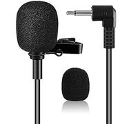 EXMAX® Pro Black Micro Mini lavalier Lapel Tie Clip-on 1/8”(3.5mm) Jack Condenser Collar Microphone for Belt Pack Mic System,Voice Amplifier,Teachers, Speakers,Coaches,Presentations,Tour Guides