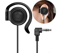 EXMAX Wired Single Headphones 3.5mm Left-side Earphone One Ear Ear-hook Headphone for EXD-101 ATG-100T Wireless Tour Guide Receiver Radio Podcast Laptop MP3 Ear Bud (Left-side Earphone)