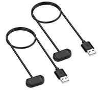 EXMRAT Compatible with Amazfit GTR 2 Charger, USB Charging Cable for T-REX Pro, GTR 2e, GTS 2, GTS 2e, GTS 2 / GTS 4 Mini, Pop pro, Bip U, Zepp E/Z Smartwatch (2-Pack, 3.3ft)