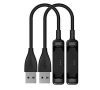 EXMRAT Compatible with Fit-bit Flex 2 Charger Cable (2Pack, 30cm/1ft), USB Charger Charging Cable for Fit-bit Flex 2 (Black, 2Pack)