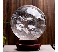 Exmydric Melting/Natural Multicolor Crystal Quartz Ball with Stand for Healing/Divination/Chakra Balance/Yoga/Home/Office FengShui Decoration 7.9"/20cm