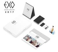 EXO 2017 SEASON'S GREETINGS Wall&Desk&Mini Calendar(3p)+Diary+Photo Stand Card SEALED
