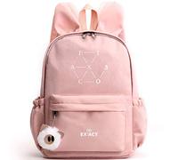 EXO Kpop Backpack Cute Rabbit Ears Schoolbag Chen Sehun Suho Baekhyun Chanyeol Xiumin D.O for Boys Girls EXO Camping Hiking Rucksack