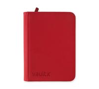Exo-Tec Zip Binder -4-Pocket - Fire Red