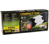 Exo Terra Compact Top, terrarium cover, mini, for 1 lamp, with reflector, 30 x 9 x 15 cm, socket E27,Black
