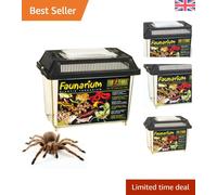 Exo Terra Faunarium Small: Versatile Terrarium for Reptiles & Amphibians