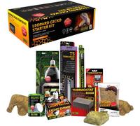 Exo Terra Leopard Gecko Vivarium Accessory Kit - Complete Vivarium Habitat Supplies for Leopard Geckos
