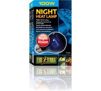Exo Terra Night Heat Lamp 100W, Blue Nocturnal Reptile Bulb for Nighttime Viewi