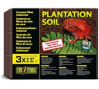 Exo Terra Plantation Soil, Coconut Fibre Terrarium Substrate Brick 8.8L 3pk