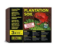 Exo Terra Plantation Soil, Coconut Fibre Terrarium Substrate Brick 8.8L 3pk