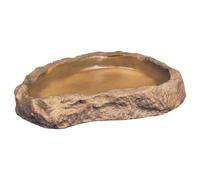 EXO TERRA REPTILE FEEDING DISH NATURAL ROCK FOOD BOWL TERRARIUM VIVARIUM LIZARD