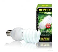 Exo Terra Reptile Uvb100 Tropical Terrarium Bulb Clear 26W