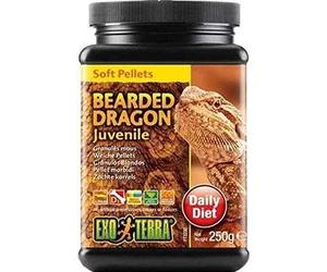 Exo Terra Soft Pellets Juvenile Bearded Dragon Food, 250 g