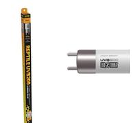 Exo Terra UVB 200 T5 Ultra High Output Fluorescent Reptile Bulb, 8w, 12" | Vitamin D3 & Calcium Support. Ideal for Tall Terrariums.